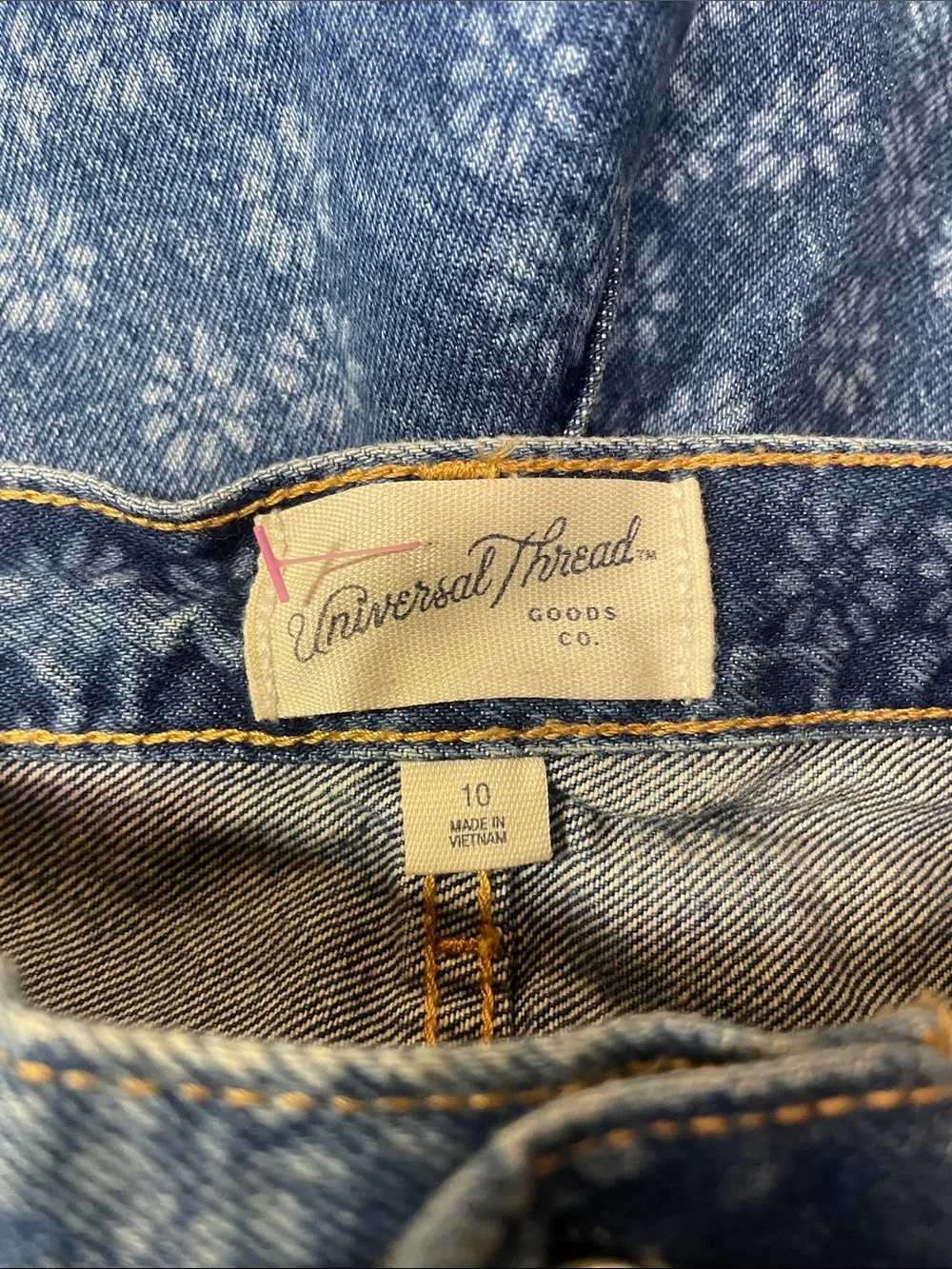 Universal Thread Floral Print Denim Shorts - Blue 90’s Baggy Var Sizes | NWT